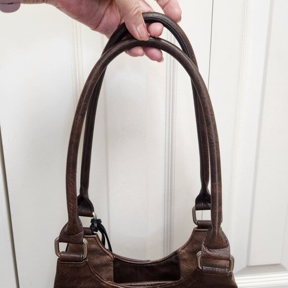 espe hobo style faux leather‎ brown and tan shoulder bag tassels boho - Picture 16 of 16